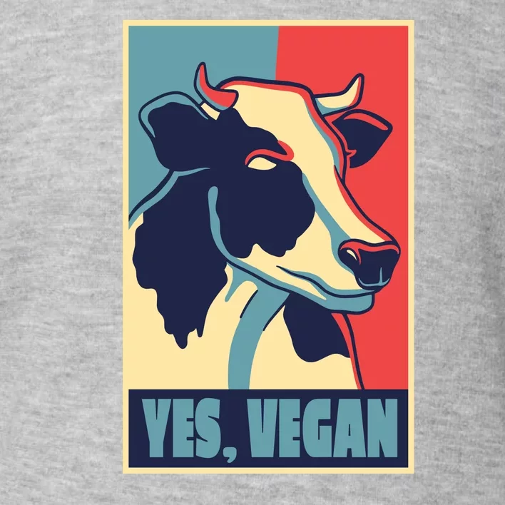 Yes Vegan Cow Toddler Sweatshirt