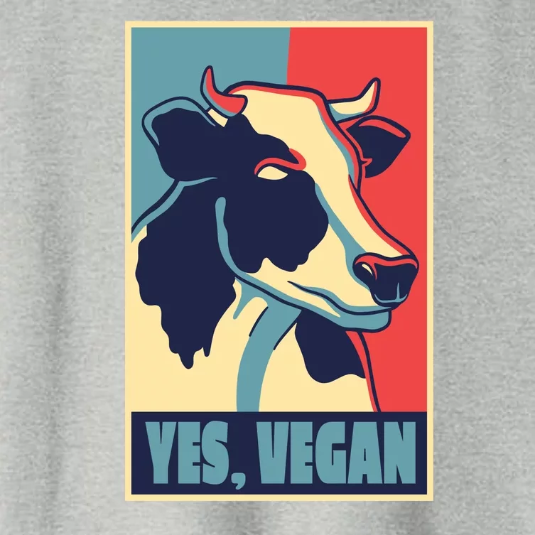 Yes Vegan Cow Women's Crop Top Tee