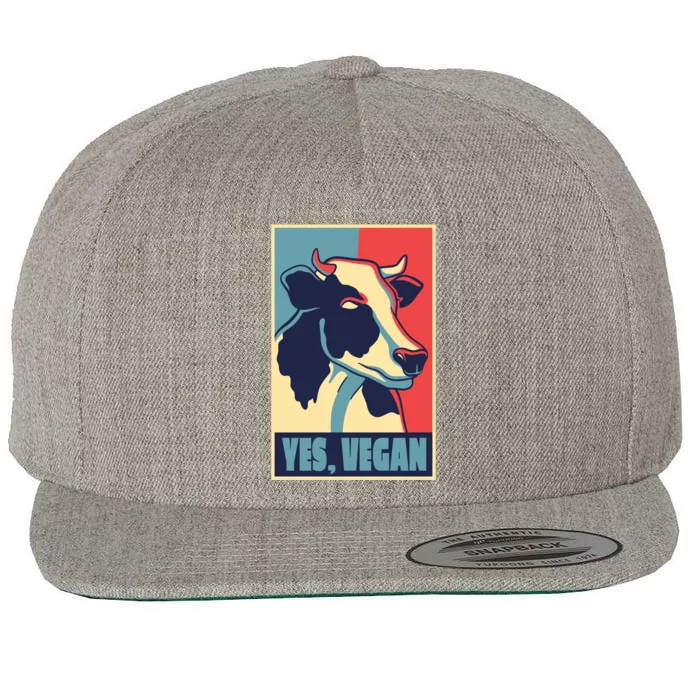 Yes Vegan Cow Wool Snapback Cap