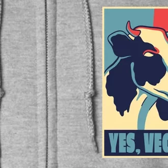 Yes Vegan Cow Full Zip Hoodie