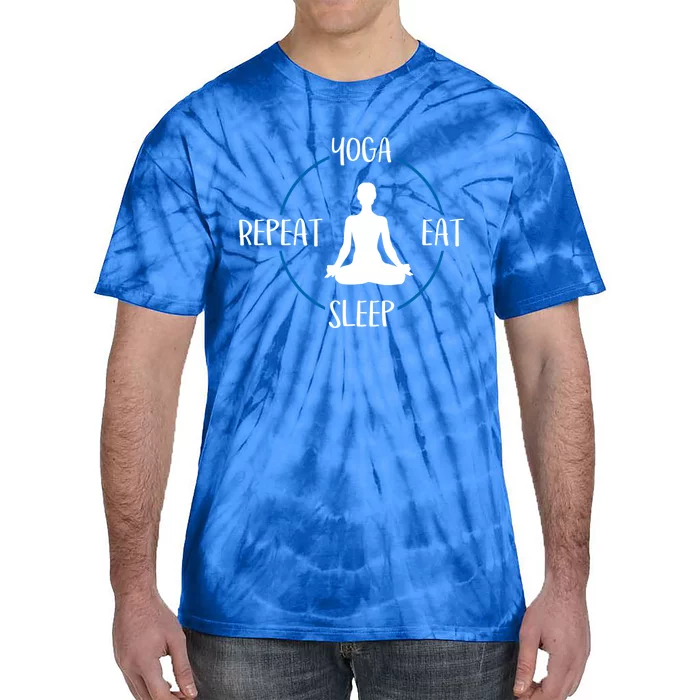 Yoga Eat Sleep Repeat Gift For Yogis And Yoga Lovers Great Gift Tie-Dye T-Shirt