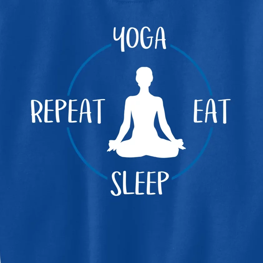 Yoga Eat Sleep Repeat Gift For Yogis And Yoga Lovers Great Gift Kids Sweatshirt