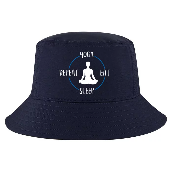 Yoga Eat Sleep Repeat Gift For Yogis And Yoga Lovers Great Gift Cool Comfort Performance Bucket Hat