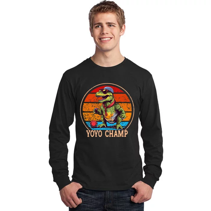 YoYo For Adults And Kids Retro Sunset Trex YoYo Tall Long Sleeve T-Shirt