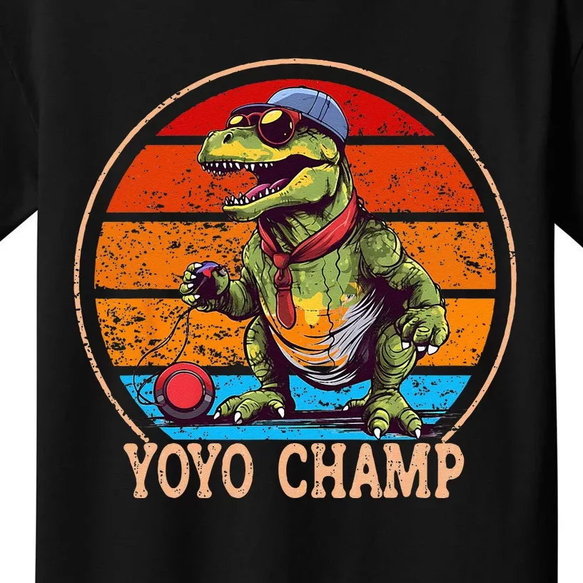 YoYo For Adults And Kids Retro Sunset Trex YoYo Kids T-Shirt