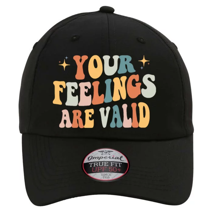 Your Feelings Are Valid Cute Retrotal Health Awareness The Original Performance Cap