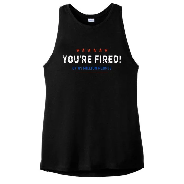 You’Re Fired By 81 Million People Ladies Tri-Blend Wicking Tank