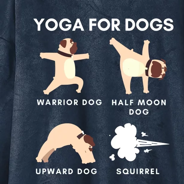 Yoga For Dogs Squirrel Funny Yoga Wear Hooded Wearable Blanket