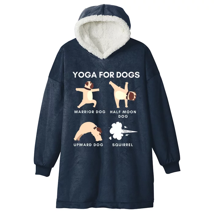 Yoga For Dogs Squirrel Funny Yoga Wear Hooded Wearable Blanket