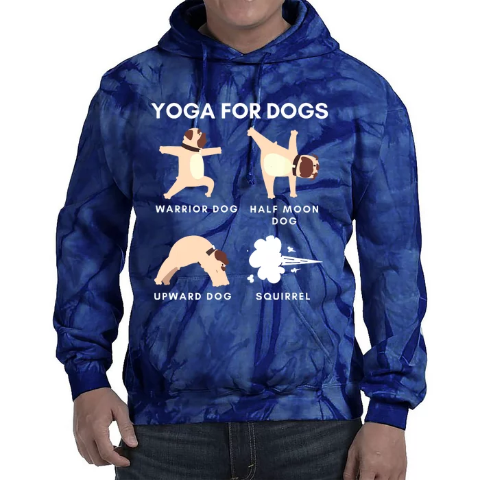 Yoga For Dogs Squirrel Funny Yoga Wear Tie Dye Hoodie