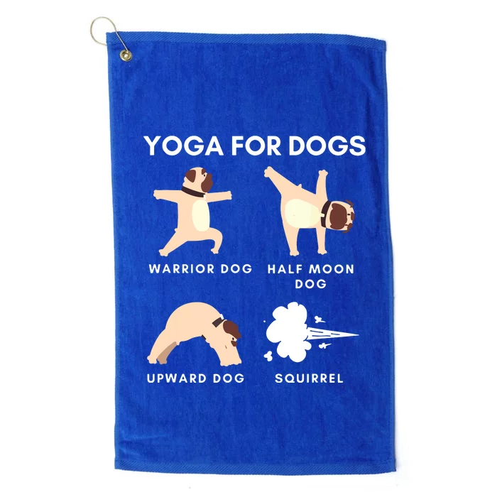 Yoga For Dogs Squirrel Funny Yoga Wear Platinum Collection Golf Towel