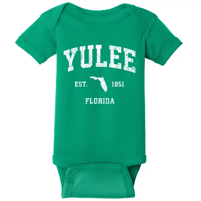 Yulee Florida Fl Vintage Athletic Baby Bodysuit