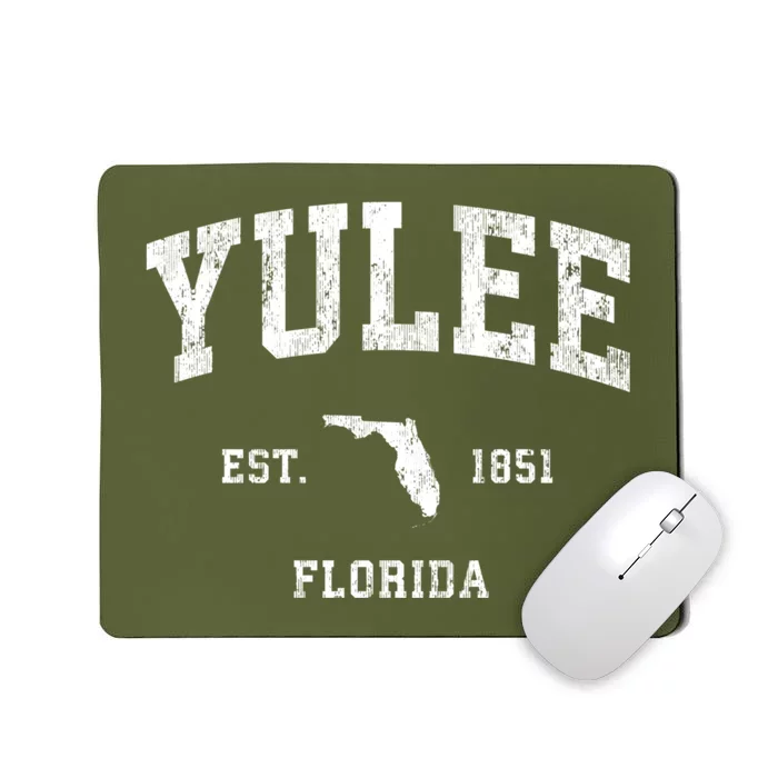 Yulee Florida Fl Vintage Athletic Mousepad