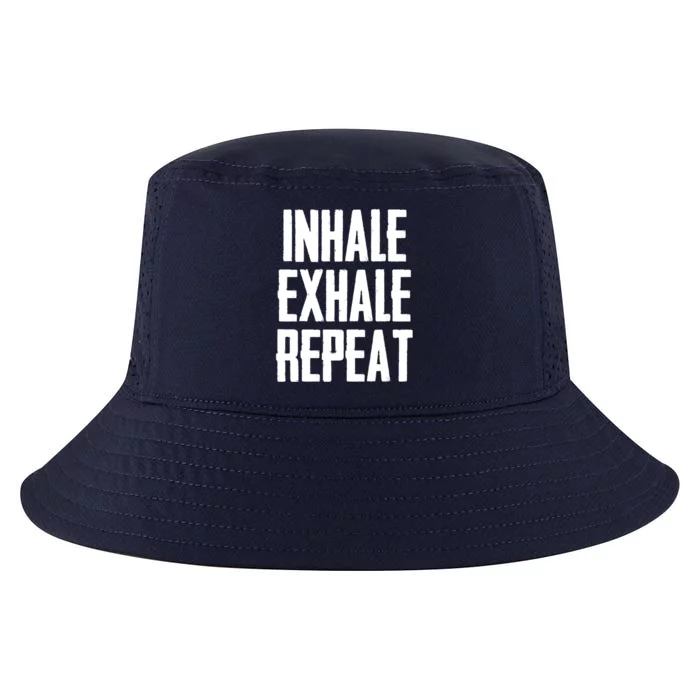 Yoga Funny Gift Inhale Exhale Repeat Inhale Love And Gratitude Gift Cool Comfort Performance Bucket Hat