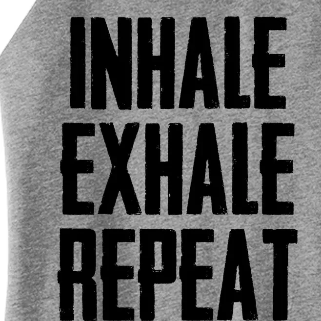 Yoga Funny Gift Inhale Exhale Repeat Inhale Love And Gratitude Gift Women’s Perfect Tri Rocker Tank