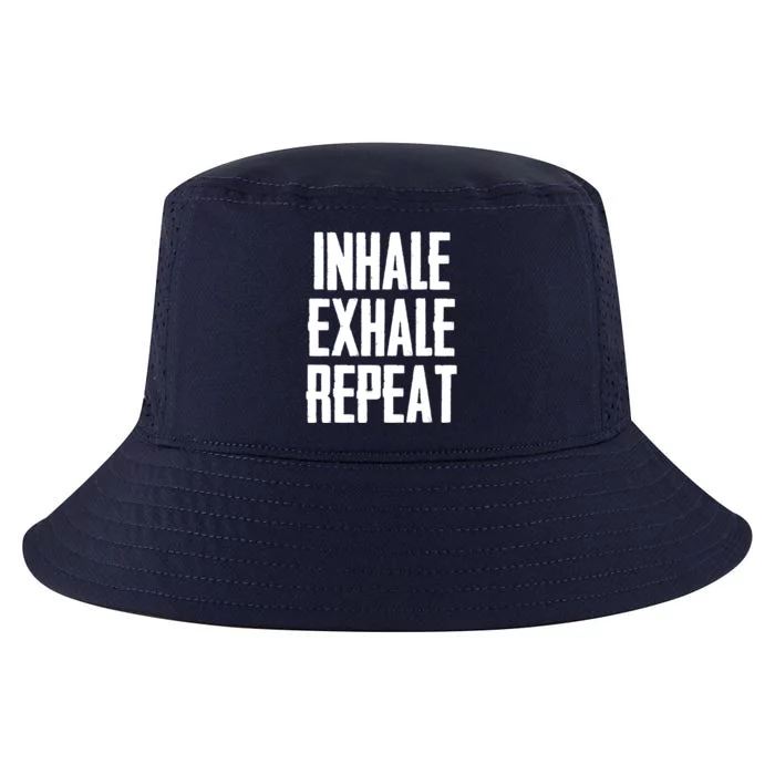 Yoga Funny Gift Inhale Exhale Repeat Inhale Love And Gratitude Cute Gift Cool Comfort Performance Bucket Hat