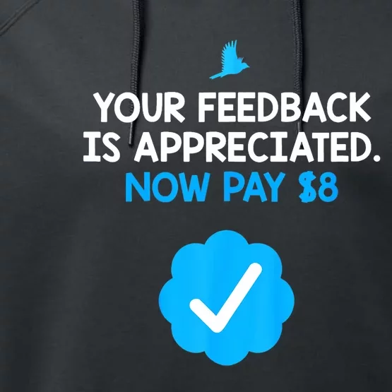 Your feedback is appreciated. Now pay $8 Verified Take Over Performance Fleece Hoodie