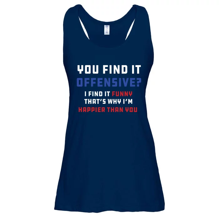 You Find It Offensive? I Find It Funny Redneck Country Ladies Essential Flowy Tank