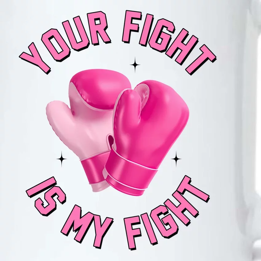 Your Fight Is My Fight Boxing Breast Cancer Awareness Black Color Changing Mug