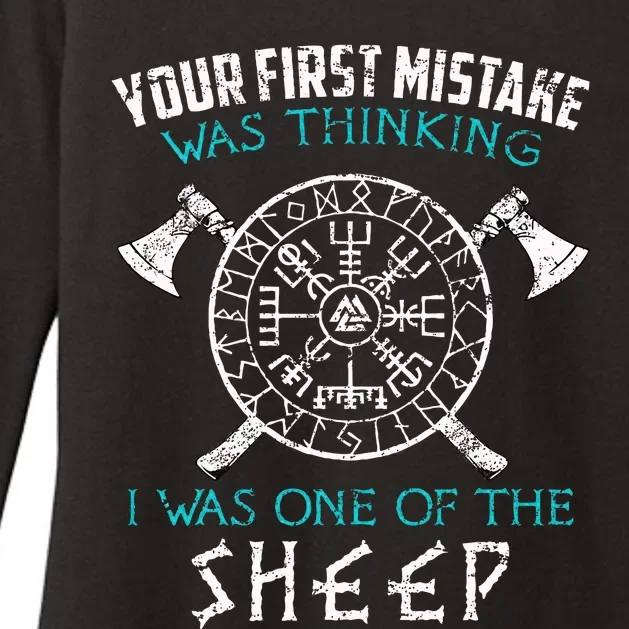 Your First Mistake Viking Norse Womens CVC Long Sleeve Shirt