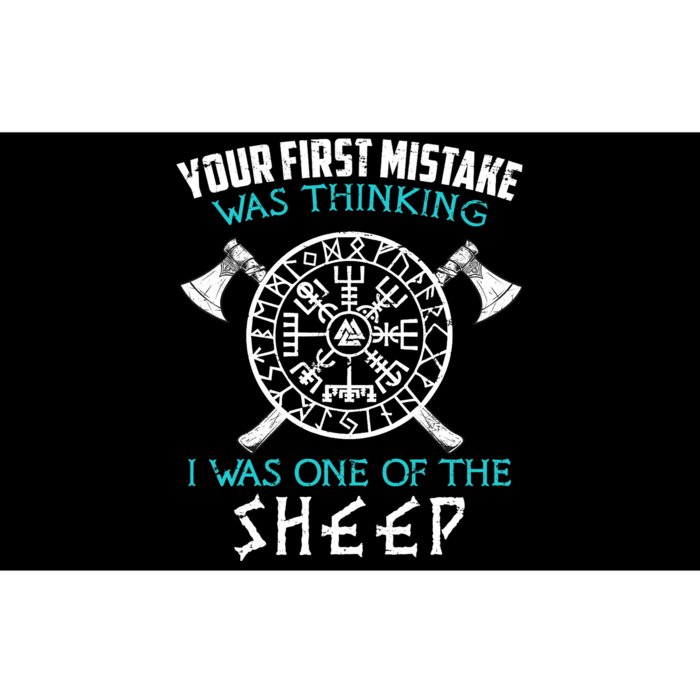 Your First Mistake Viking Norse Bumper Sticker