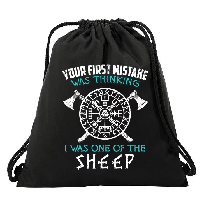 Your First Mistake Viking Norse Drawstring Bag