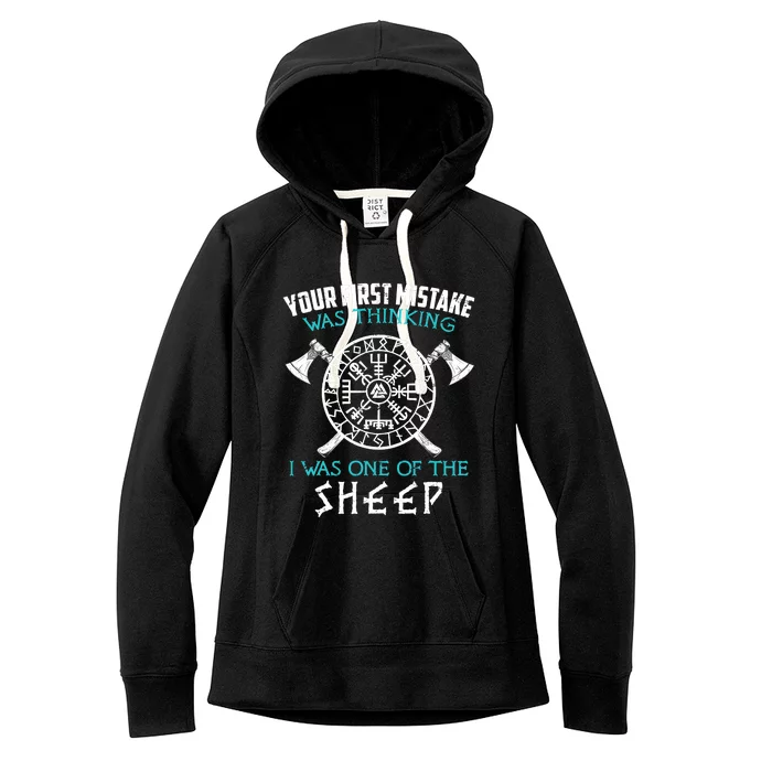 Your First Mistake Viking Norse Women's Fleece Hoodie