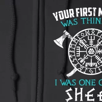 Your First Mistake Viking Norse Full Zip Hoodie