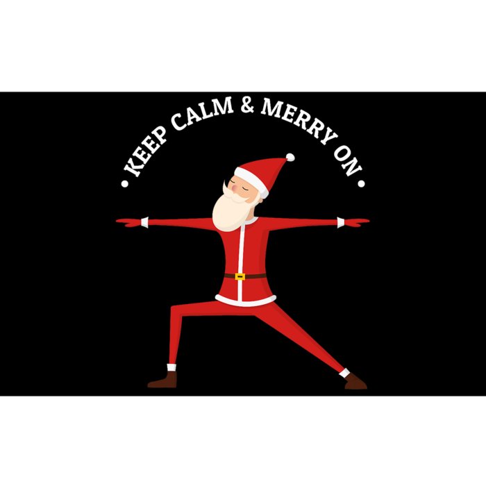 Yoga Fans Merry Christmas Stress Santa Meditation Namaste Bumper Sticker