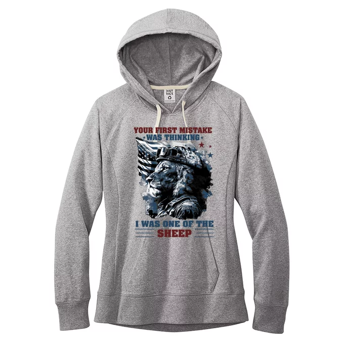 Your First Mistake Was Thinking I Was One Of The Sheep Women's Fleece Hoodie