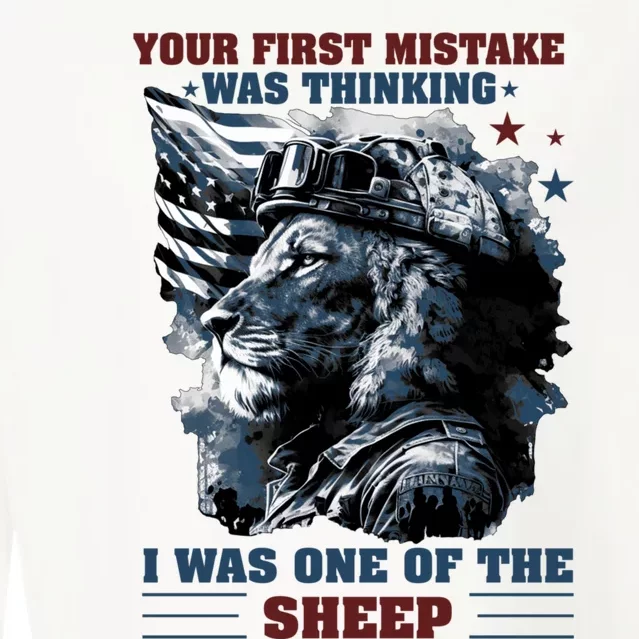 Your First Mistake Was Thinking I Was One Of The Sheep Cropped Pullover Crew