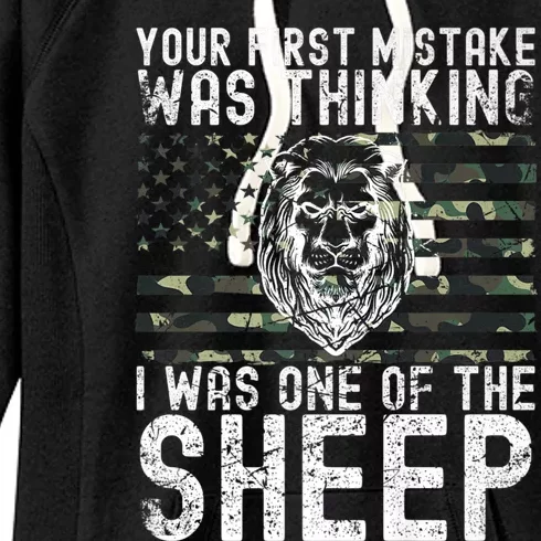 Your First Mistake Was Thinking I Was One Of The Sheep Gift Women's Fleece Hoodie