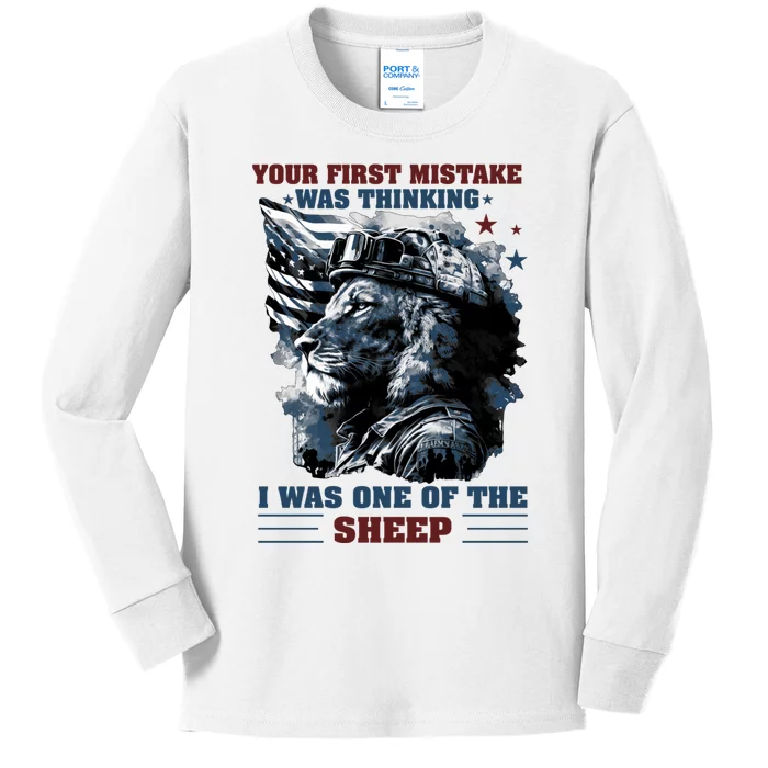 Your First Mistake Was Thinking I Was One Of The Sheep US Kids Long Sleeve Shirt