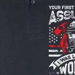 Your First Mistake Was Assuming Funny Firefighter Women Softstyle Adult Sport Polo