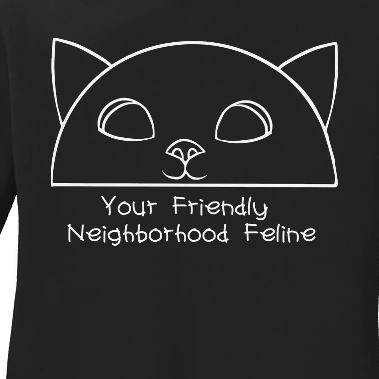 Your Friendly Neighborhood Ladies Long Sleeve Shirt