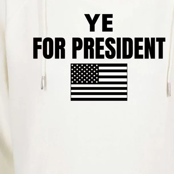 YE FOR PRESIDENT Womens Funnel Neck Pullover Hood