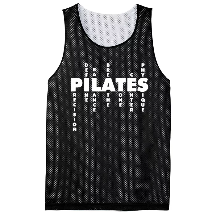 Yoga Fitness Pilates Lovers Workout Training Pilates Instructor Trainer Mesh Reversible Basketball Jersey Tank