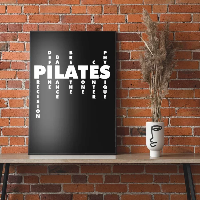 Yoga Fitness Pilates Lovers Workout Training Pilates Instructor Trainer Poster