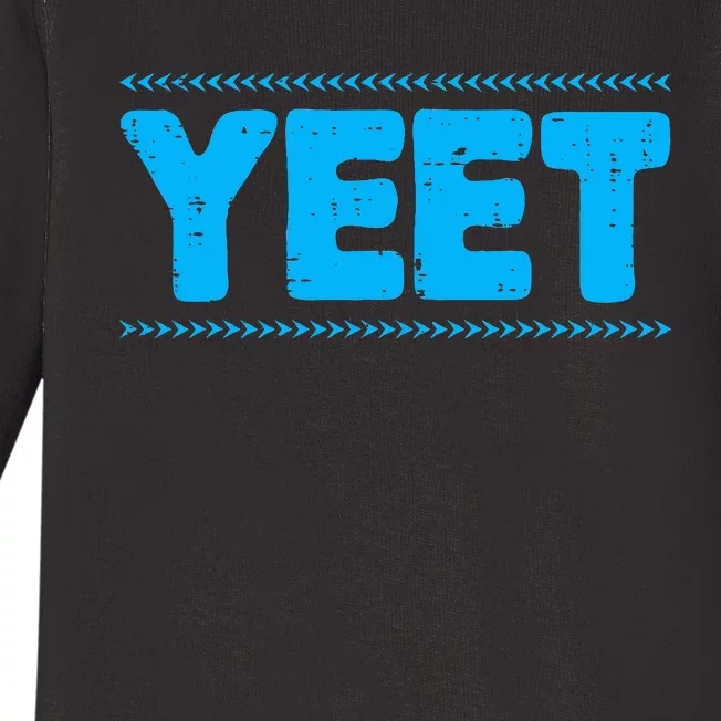 Yeet Funny Saying Quote Slang Baby Long Sleeve Bodysuit