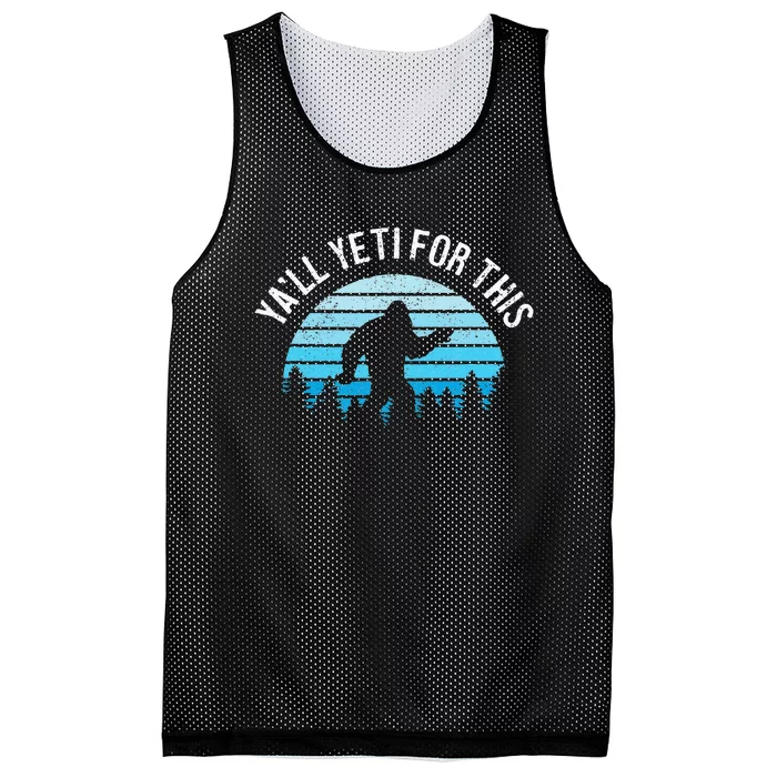 Yeti For This Funny Bigfoot Sasquatch Mesh Reversible Basketball Jersey Tank