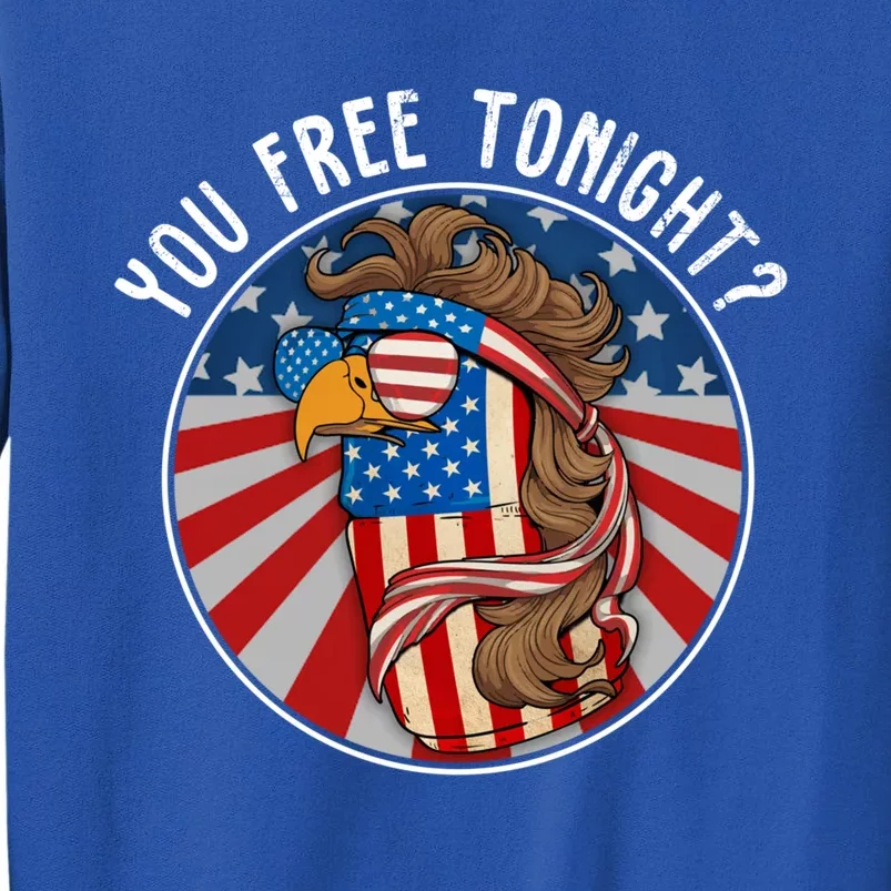 You Free Tonight Eagle Beer Can American Flag 4th Of July Gift Sweatshirt