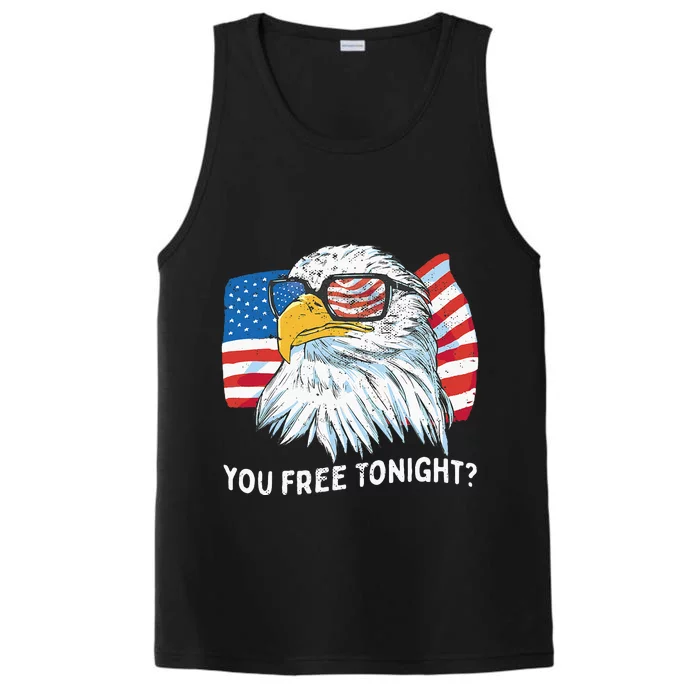 You Free Tonight Bald Eagle 4th July Independence Day Performance Tank