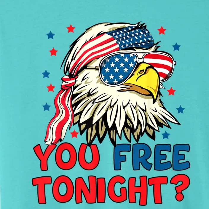 You Free Tonight Bald Eagle Mullet American Flag 4th Of July ChromaSoft Performance T-Shirt