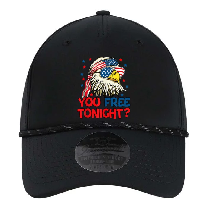 you free tonight bald eagle mullet usa flag 4th of july Performance The Dyno Cap