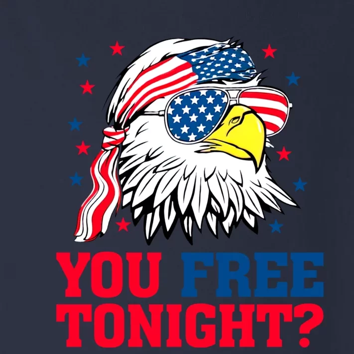 You Free Tonight Bald Eagle Mullet American Flag 4th Of July Toddler Long Sleeve Shirt