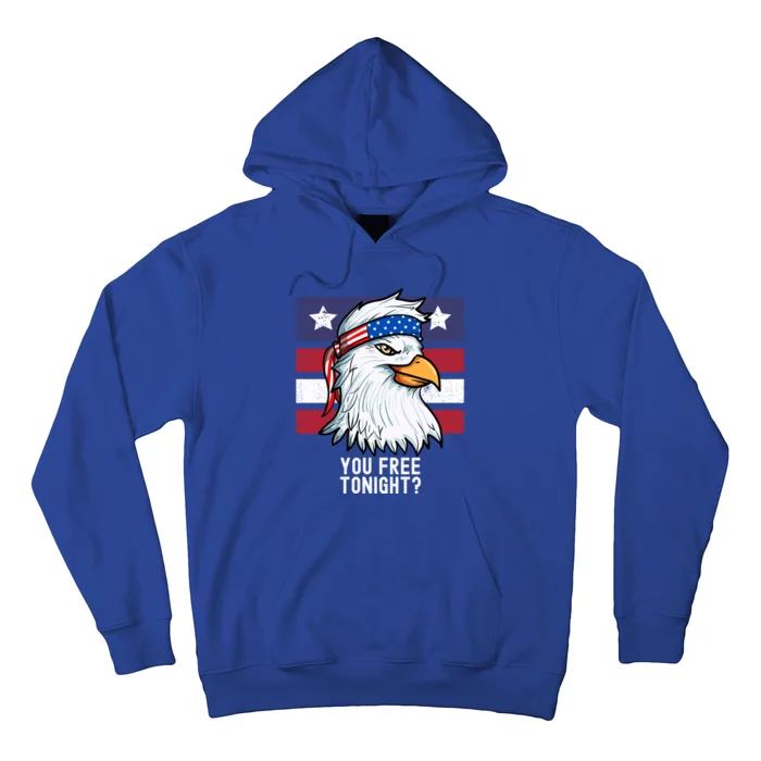 You Free Tonight? Patriotic Eagle American 4th Of July Gift Hoodie