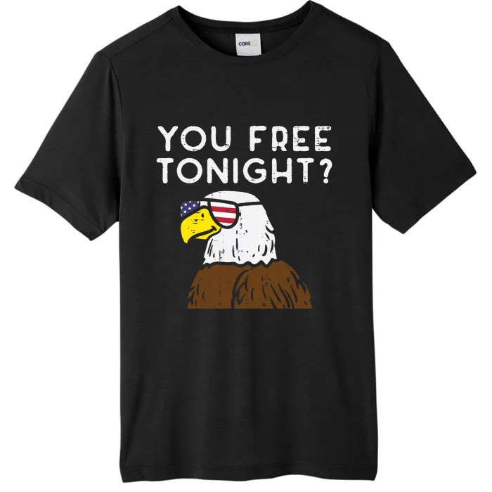 You Free Tonight Bald Eagle US Flag Sunglasses 4th of July ChromaSoft Performance T-Shirt