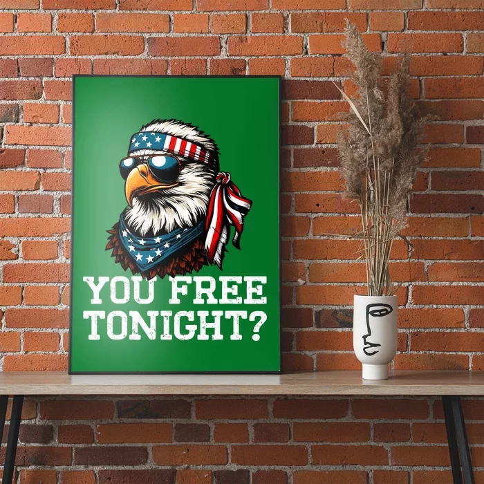 You Free Tonight Eagle Funny Patriotic American Poster