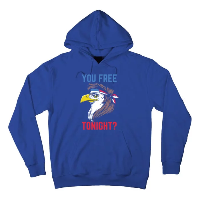 You Free Tonight 4th Of July Retro Eagle Usa Flag Gift Tall Hoodie