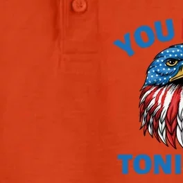 You Free Tonight Patriotic Eagle Happy 4th Of July Funny Gift Dry Zone Grid Performance Polo